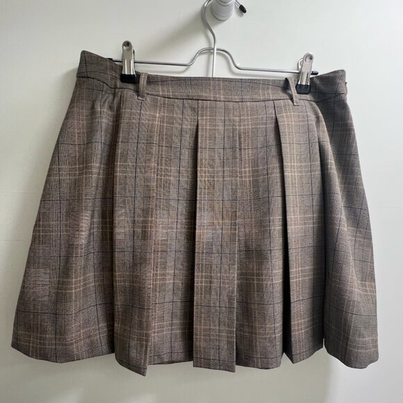 Nordstrom Tracy Check Pleated Miniskirt (Size 10) - Picture 7 of 11